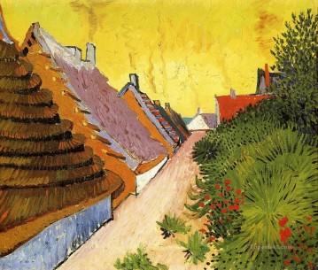  Marie Lienzo - Calle en Saintes Maries Vincent van Gogh